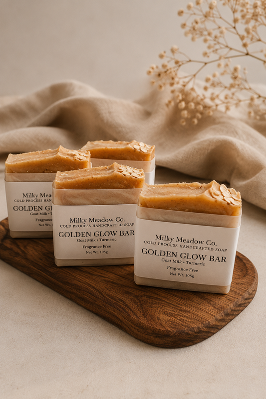 Golden Glow Bar | Goat Milk, Turmeric & Kojic Soap