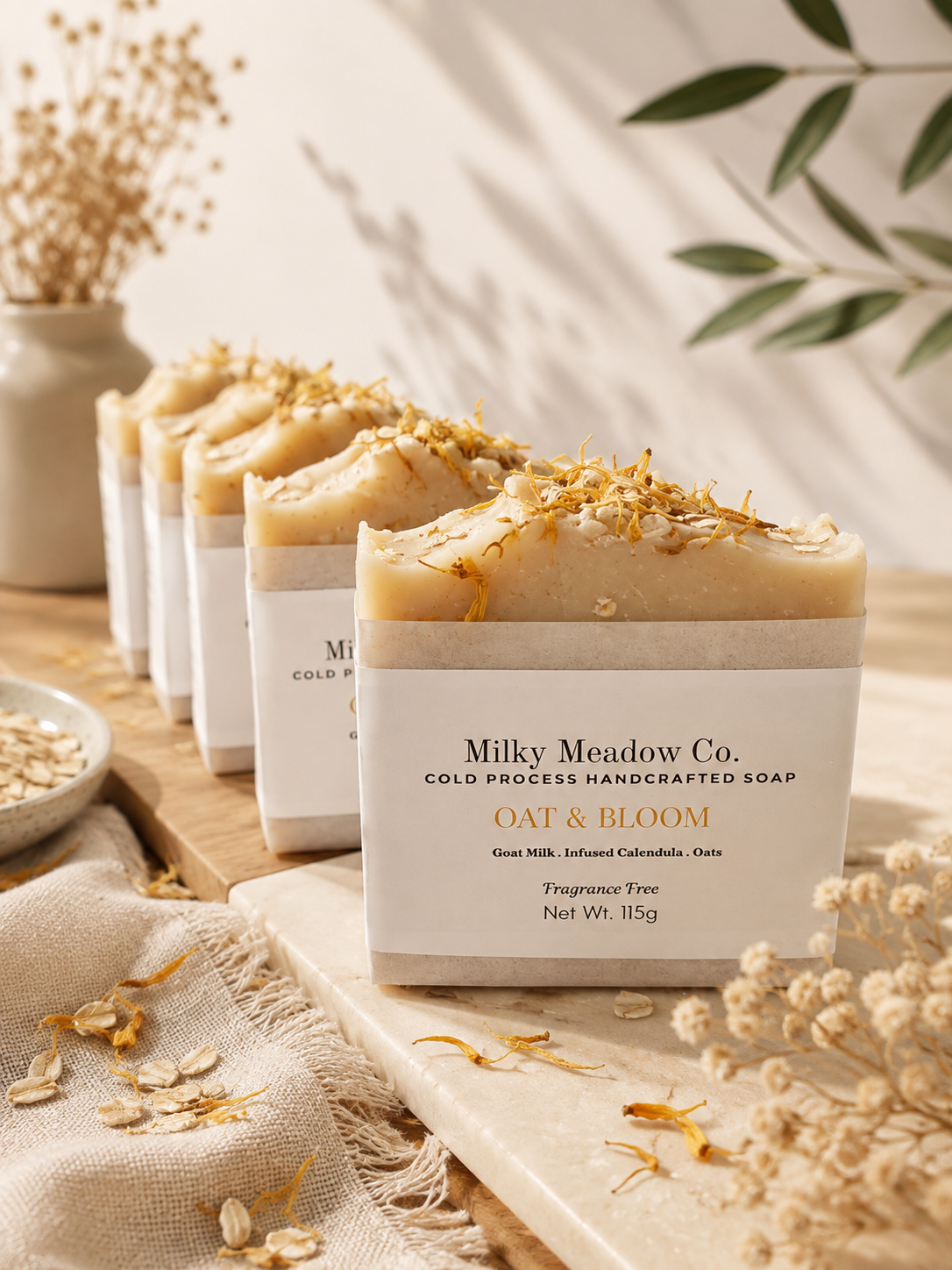 Calendula & Colloidal Oatmeal Goat Milk Soap
