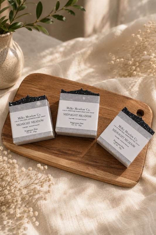 Midnight Meadow | Goat Milk & Activated Charcoal Soap